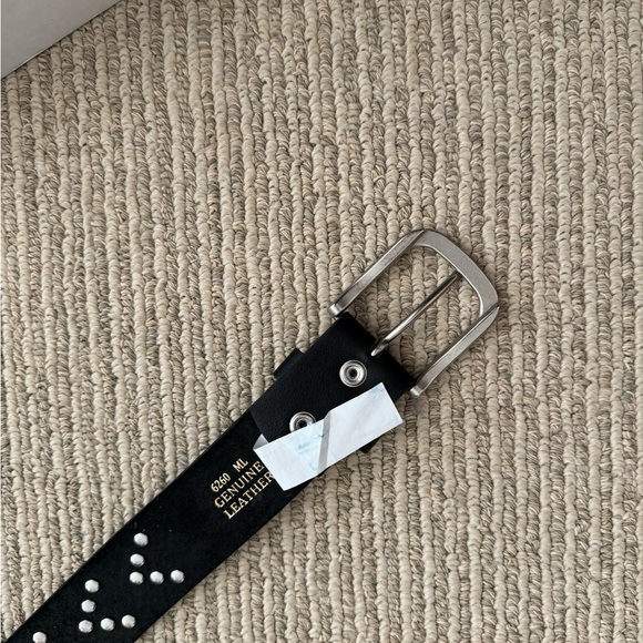 Embellished leather belt - Picture 3 of 4